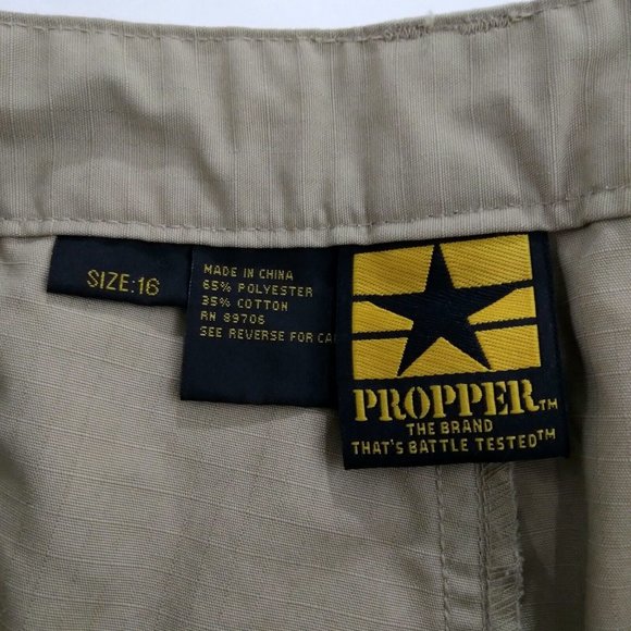 Propper Lightweight Tactical Trouser Women's Size 16 Khaki Cargo Pants - Picture 5 of 5